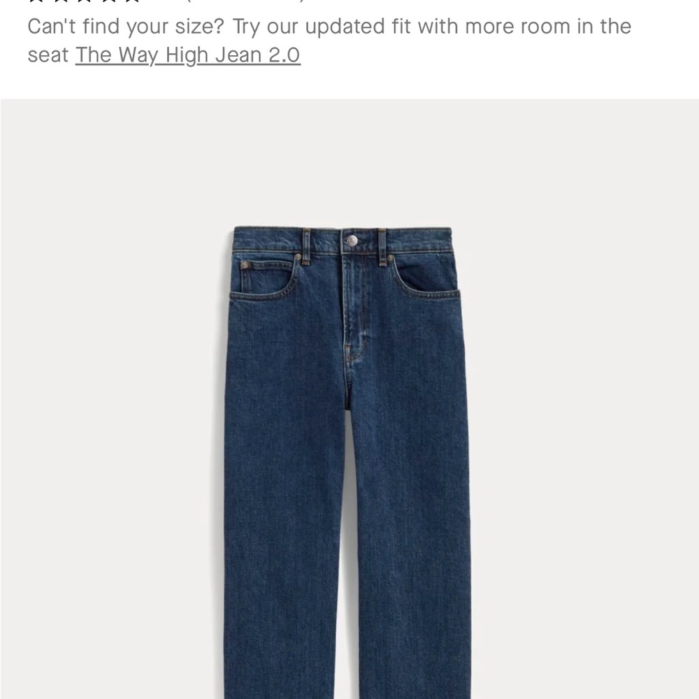 Everlane Way High Jean Indigo
